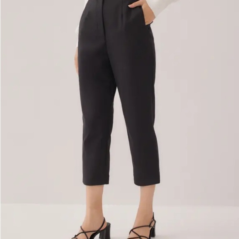 Love Bonito Roxanne Cotton Tailored Peg Leg Pants - Picture 2 of 7